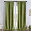 Joydeco Tende per Interni 100% Oscuranti Velluto Verde Oliva 330g/㎡ 2 Pezzi L 132 x A 245 cm Nastro Tenda Termica Isolante Freddo e Caldo Soggiorno Camera da Letto Curtains
