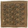 HOME ZEN HOUSEHOLD LINEN TOVAGLIA COPRITAVOLO CENTROTAVOLA RUNNER PIZZO MACRAME' LUSSO (QUADRATO 90X90 CM, DISEGNO FELCE COLORE MARRONE)