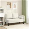 Gecheer Chaise Longue con Cuscini Crema in Velluto,Divani Moderni,Divano 2 Posti Moderno,Divano Imbottito,Divano per Soggiorno/Ufficio Moderno Sofà Divanetto,Divano Letto 2 Posti,L4007578