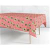 HOME ZEN HOUSEHOLD LINEN TOVAGLIA PLASTICA LAVABILE PVC IMPERMEABILE COPRITAVOLO PLASTIFICATO STAMPATO CON BORDINO FELPATA ANTIMACCHIA WATERPROOF (120X230CM, COCCINELLA)