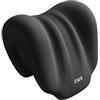 Milageto Supporto cervicale in Memory Foam per Sedia da Ufficio, Supporto cervicale in Memory Foam per Sedia da Ufficio, Cuscino poggiatesta per Sedia, Cuscino, Nero