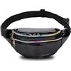 TBoonor Marsupio Sportivo Marsupio alla Moda Impermeabile Tasche da Cintura con Chiusura Lampo Riflettente Cintura Regolabile Marsupio per Donna e Uomo Party Festival Sport Outdoor Travel