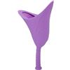Vbest life Orinatoio da Viaggio in Silicone Morbido da Donna, WC Portatile Riutilizzabile Pieghevole Riutilizzabile in Piedi di Emergenza(Viola)