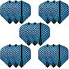 Harrows SILIKA No2 | Set di 5 Alette per Freccette Extra Forti di Forma Standard (15 Alette) (Giallo)