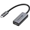 Cable Matters Adattatore da USB C a DisplayPort 2.1 da 80 Gbps, 16K@60hz, 8K@240hz, 4K@960Hz e supporto HDR - Thunderbolt 5/4, USB4 compatibile con cuffie VR, MacBook Pro, iPad Pro, XPS, Surface Pro