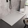 OLIMPO DOCCE Piatto doccia bianco con scarico laterale griglia inox e piletta STAR PRESTIGE - 70x120
