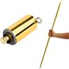 Ulawellor Ulawell Bacchetta magica tascabile - 110 cm allungabile - portatile per mago con puntelli - oro