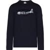 Aeronautica Militare T-Shirt Manica Lunga Uomo TS2132 Tshirt con Stampa C-130 H (L, Blu Scuro)