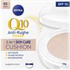 Nivea Q10 Plus Anti Age 3in1 Skin Care Cushion Crema Colorata Viso SPF15 02 Dark 15 ml