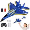 Generico Aereo telecomandato, Aerei RC per bambini, Aereo RC con luce a LED, Giocattolo volante RC impermeabile da 2,4 Ghz, giocattolo educativo per aereo da esterno per bambini, ragazzi, ragazze, principianti
