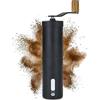 Lambda Coffee Macinacaffè manuale I Regolazione continua della macinatura I Coffee grinder in legno e acciaio inox con meccanismo di macina in ceramica | Macinacaffè a mano | maccinatore caffe