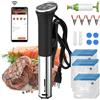 Karinear Sous Vide Roner, WIFI Roner Cucina a Bassa Temperatura, Cottura Cucina Macchina Professionale 1400W di Slow Cooker, 10-90℃ LED Disaplay Acciaio Inox Precisione Fornello Immersione Circolato