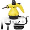 KOK Pulitore a vapore portatile, pulitore a vapore multiuso ad alta temperatura con 10 accessori, per cucina, bagno, pavimenti, interni auto, pulizia senza sostanze chimiche