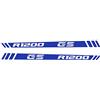 BLACK DOVES GRAPHICS 2 Adesivi riflettenti compatibili con Motorrad R 1200 GS Adventure Paramani (Blu)