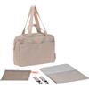 LÄSSIG Borsa fasciatoio con maniglia di trasporto e fasciatoio, attacco per carrozzina, idrorepellente/GRE Everyday Bag humus