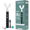 Y-Brush Ultra - Spazzolino sonico automatico con sbiancamento - Modalità multiple - Batteria di 6 mesi, rimozione avanzata della placca - Per adulti (Ultra - Black, M - Adult 12+)