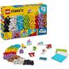 LEGO Classic Scatola Creativa Build-and-Play - Mattoncini Colorati per Costruire Casa, Cane Giocattolo, Camion dei Pompieri, Tastiera e Altro - Giochi Creativi per Bambini e Bambine da 5 Anni - 11044