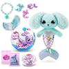 Pets Alive Furmaids di ZURU Sirena di peluche con luci interattive per bambine(Cucciolo Verde)