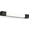 Philips Rover, Lampada da Specchio LED quadrata, 5W, 750lm, Luce Bianca Calda 2700K, Grado di Protezione IP44, resistente all'acqua, Nera