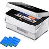 Yopyuenn Frigorifero per medicinali, scatola frigo per insulina portatile con 3 batterie, mini termostato ampio spazio di refrigerazione per auto, viaggi, borsa termica per uso medico domestico