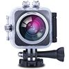 Prixton DV360 - Telecamera d'azione subacquea da 8 MP, HDMI, CMOS, FHD 1080p, colore: Blu