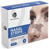Welsberg 60 Pezzi Cerotti Nasali Antirussamento per Una Migliore Respirazione, Strisce Nasali per Sport e Sonno per Uomini e Donne, taglia M, 55x16 mm, beige