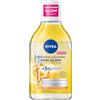 NIVEA Skin Glow, tonico per il viso con complesso di amminoacidi, vitamina C e vitamina E, struccante per il trucco impermeabile, detergente micellare con 5% siero per la pelle stanca (400 ml)