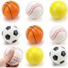 Cadimus 8 Pezzi Pallina Antistress, Sport Palline Antistress per Bambini e Adulti, Palla Antistress Include Calcetto Basket Baseball e Tennis, Alleviare lo stress, Come Regalo
