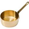CulinaBlend Pentola da 100 ml in acciaio , piccola casseruola per latte, salsa, mini casseruola multiuso antiaderente con manico lungo, per riscaldare latte, uova bollire zuppe, pentole da cucina (oro (100