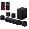 ULTIMEA 7.1ch Soundbar TV, Impianto Surround Virtuale per TV, Soundbar per TV con Subwoofer, Soundbar per Impianto Home Theater, 4 Altoparlanti Surround, App Controllo, Bluetooth5.3, OPT/AUX, Aura A40