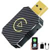 soleilx Adattatore Wireless CarPlay & Android Auto per Auto già Cablate - Trasforma il Sistema Multimediale in Wireless, Compatibile con iOS 10+ e Android 11+ USB C/A, Plug & Play, Mini, Nero