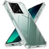 Xiltlly Cover per Xiaomi 13T/Xiaomi 13T Pro 5G 6.67, Trasparente Custodia Antiurto Silicone Ultra Sottile Morbido, Bumper Resistente Anti-Graffio Sottile Morbida TPU Protettiva Case per Xiaomi 13T