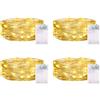 CandLuc Luci LED Batteria con Timer, Lucine Led Decorative a Batteria 2M 20LED Catena Luminosa Lucine Fata Luci Impermeabile per Camere da Letto Giardino Casa Feste Natale Matrimonio