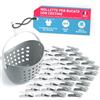 culiclean Cestino per Mollette da Bucato con 40 Mollette - Porta Mollette da Esterno - Mollette Bucato Antisegno e Resistenti - ultimate gray-bianco, cestino ultimate gray