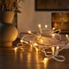 Hellum luci fiabesche 20 LED, lunghezza 2,85 m, luci fiabesche per interni, classico bianco caldo, <59lm, verde con spina, per albero di Natale 579116