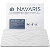 Navaris Tappeto Bagno Assorbente - Tappeto Pietra Diatomite - Tappetino Antiscivolo Doccia - Asciuga Passi 60 x 39 cm - Accessori Casa Moderna - Color Avorio