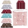 Generic Coprisedia 6 Cuscini Sedia AMA con Lacci Double Face Quattro Punti Imbottiti Fantasia Cuore Shabby love paris ba (rosa)