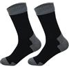 VellnaMiee Calzini unisex impermeabili da trekking per uomo e donna, traspiranti, per attività all'aria aperta, per ciclismo, escursionismo, Nero e grigio., 37-39