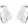 SOFIA MILANI - Orecchini da Donna in Argento 925 - con Pietra Zircone - Orecchino Pendente a Nodo - E2786