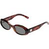 Le Specs WORK IT! Occhiali da sole da donna, forma ovale con alta protezione UV, Green Mono/Toffee Tort, taglia unica