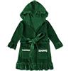 Generisch Neonato Ragazza Manica Lunga Natale Accappatoio Velluto Sleepdress Tempo Libero Indossare Per Bambini Vestiti Del Bambino Inverno Pigiama, verde, 18-24 mesi