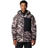Columbia Giacca invernale da uomo standard District III, stampa a vento grigio scuro