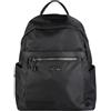 COVERI COLLECTION Zaino Casual in Nylon, Multi-scomparto con Cerniere, Design Elegante, Art.5187-12 Dimensioni 32x25x12 cm Marchio Coveri (NERO)