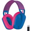 Logitech Cuffie Gaming Bluetooth, Wireless, con Microfono, Colore Blu - G G435
