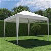 NATERIAL Gazebo Eori in acciaio struttura grigio chiaro, copertura bianco L 295 x P 295 x H 255 cm