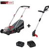 STERWINS Tagliaerba a batteria a velocità non regolabile STERWINS + tagliabordi Power X-Change 18V L 33 cm, 1 batteria inclusa