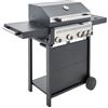 Leroy Merlin Barbecue a gas C500 4B+1 5 bruciatori con fornello laterale extra