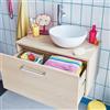 SENSEA Lavabo da appoggio SENSEA tondo in ceramica bianco lucido piletta inclusa