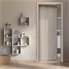 Leroy Merlin Porta battente Cedar Inserti beige L 80 x H 210 cm sinistra
