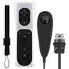 OSTENT Telecomando per sensore di movimento + Wired Nunchuck Combo compatibile per console Nintendo Wii Colore nero